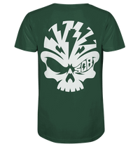 Shirtigo Unisex-Shirts Bottle Green / XS SoB Skull White - Organic Shirt E-Bike-Community