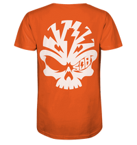 Shirtigo Unisex-Shirts Bright Orange / XS SoB Skull White - Organic Shirt E-Bike-Community
