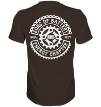 Shirtigo Unisex-Shirts Brown / S Sons of Battery - Classic OG - Premium Shirt (kein Flip Label) E-Bike-Community