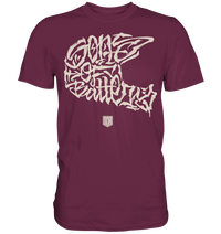 Shirtigo Unisex-Shirts Burgundy / S The Power of Movement - Front Print - Premium Shirt - (Flip Label) E-Bike-Community