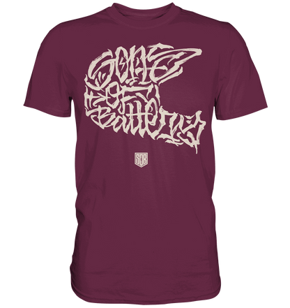 Shirtigo Unisex-Shirts Burgundy / S The Power of Movement - Front Print - Premium Shirt - (Flip Label) E-Bike-Community