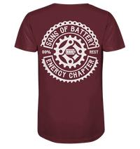 Shirtigo Unisex-Shirts Burgundy / XS Sons of Battery - Classic OG - Organic Shirt (Flip Label) E-Bike-Community