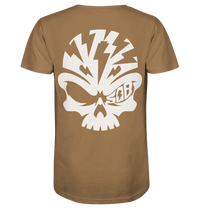 Shirtigo Unisex-Shirts Camel / XS SoB Skull White - Organic Shirt E-Bike-Community