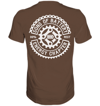 Shirtigo Unisex-Shirts Chocolate / S Sons of Battery - Classic OG - Premium Shirt (kein Flip Label) E-Bike-Community