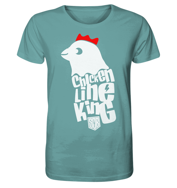 Shirtigo Unisex-Shirts Citadel Blue / XS Chicken Line - King - Weiß - Organic Shirt E-Bike-Community