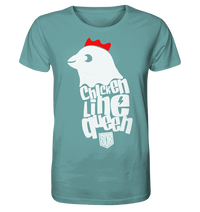 Shirtigo Unisex-Shirts Citadel Blue / XS Chicken Line - Queen Weiß - Organic Shirt E-Bike-Community