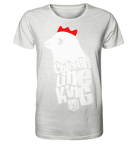 Shirtigo Unisex-Shirts Cream Heather Grey / XS Chicken Line - King - Weiß - Organic Shirt (meliert) E-Bike-Community