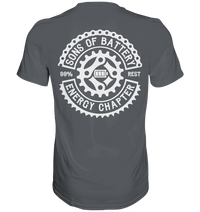 Shirtigo Unisex-Shirts Dark Grey / S Sons of Battery - Classic OG - Premium Shirt (kein Flip Label) E-Bike-Community