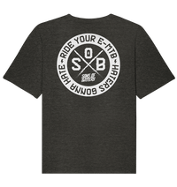 Shirtigo Unisex-Shirts Dark Heather Grey / XS Haters gonna Hate - Organic Relaxed Shirt (Flip Label) E-Bike-Community