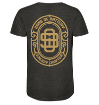 Shirtigo Unisex-Shirts Dark Heather Grey / XS Sons of Battery - Vintage Logo - Organic Shirt (meliert) E-Bike-Community