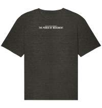 Shirtigo Unisex-Shirts Dark Heather Grey / XS The Power of Movement - Community Slogan - Organic Relaxed Shirt E-Bike-Community