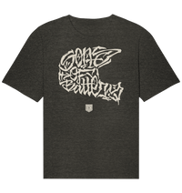 Shirtigo Unisex-Shirts Dark Heather Grey / XS The Power of Movement - Front Print- Organic Relaxed Shirt (Flip Label) E-Bike-Community