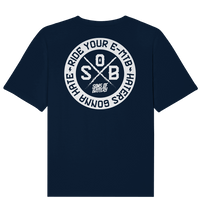 Shirtigo Unisex-Shirts French Navy / XS Haters gonna Hate - Organic Relaxed Shirt (Flip Label) E-Bike-Community