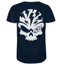 Shirtigo Unisex-Shirts French Navy / XS SoB Skull White - Organic Shirt E-Bike-Community