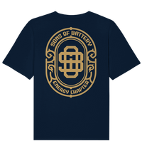 Shirtigo Unisex-Shirts French Navy / XS Sons of Battery - Vintage Logo - Organic Relaxed Shirt E-Bike-Community