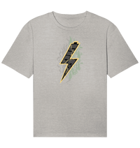 Shirtigo Unisex-Shirts Heather Grey / XS Sob "Shred or Alive" Front - Organic Relaxed Shirt (Flip Label) E-Bike-Community