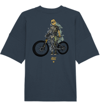 Shirtigo Unisex-Shirts India Ink Grey / XS Shred or Alive - Backprint - Organic Oversize Shirt (Flip Label) E-Bike-Community