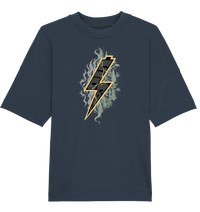 Shirtigo Unisex-Shirts India Ink Grey / XS Sob "Shred or Alive" Front - Organic Oversize Shirt (Flip Label) E-Bike-Community