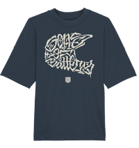 Shirtigo Unisex-Shirts India Ink Grey / XS The Power of Movement - Front Print - Organic Oversize Shirt (Flip Label) E-Bike-Community