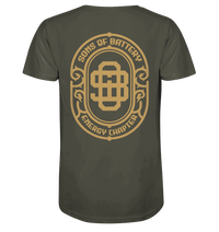 Shirtigo Unisex-Shirts Khaki / XS Sons of Battery - Vintage Logo - Organic Shirt E-Bike-Community