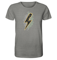 Shirtigo Unisex-Shirts Mid Heather Grey / XS Sob "Shred or Alive" Front - Organic Shirt (meliert) (Flip Label) E-Bike-Community