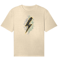Shirtigo Unisex-Shirts Natural Raw / XS Sob "Shred or Alive" Front - Organic Relaxed Shirt (Flip Label) E-Bike-Community