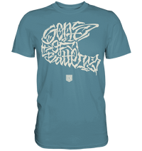 Shirtigo Unisex-Shirts Stone Blue / S The Power of Movement - Front Print - Premium Shirt - (Flip Label) E-Bike-Community
