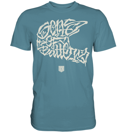 Shirtigo Unisex-Shirts Stone Blue / S The Power of Movement - Front Print - Premium Shirt - (Flip Label) E-Bike-Community