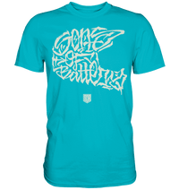 Shirtigo Unisex-Shirts Swimming Pool / S The Power of Movement - Front Print - Premium Shirt - (Flip Label) E-Bike-Community