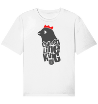 Shirtigo Unisex-Shirts White / XS Chicken Line - King  - Organic Relaxed Shirt E-Bike-Community
