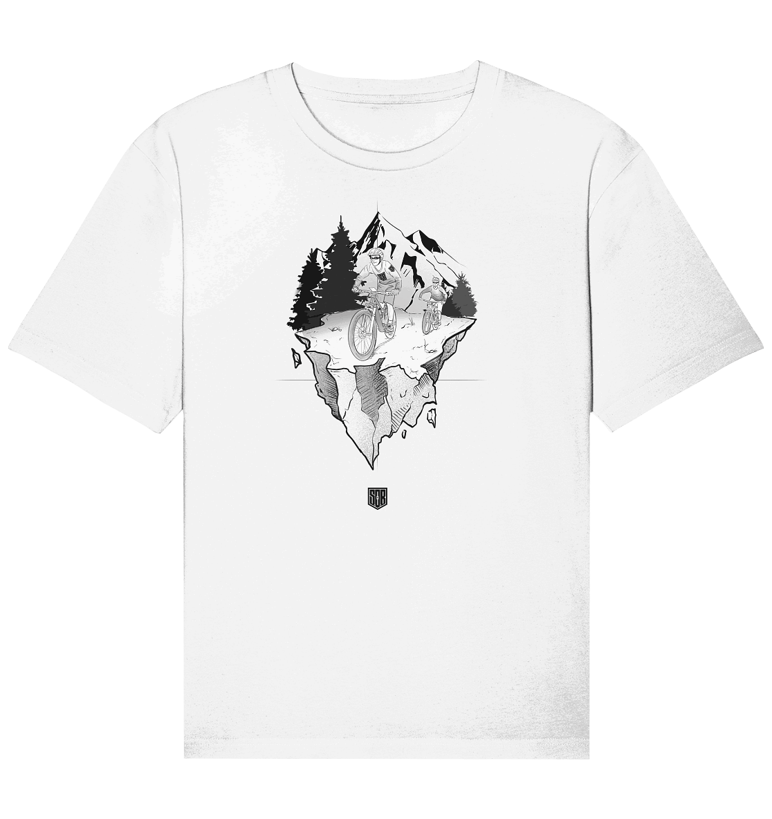 Shirtigo Unisex-Shirts White / XS Freedom - Organic Relaxed Shirt (Flip Label) E-Bike-Community