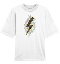 Shirtigo Unisex-Shirts White / XS Sob "Shred or Alive" Front - Organic Oversize Shirt (Flip Label) E-Bike-Community