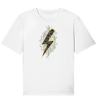 Shirtigo Unisex-Shirts White / XS Sob "Shred or Alive" Front - Organic Relaxed Shirt (Flip Label) E-Bike-Community
