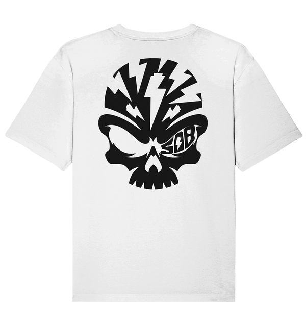 Shirtigo Unisex-Shirts White / XS SoB Skullhead  - Organic Relaxed Shirt E-Bike-Community