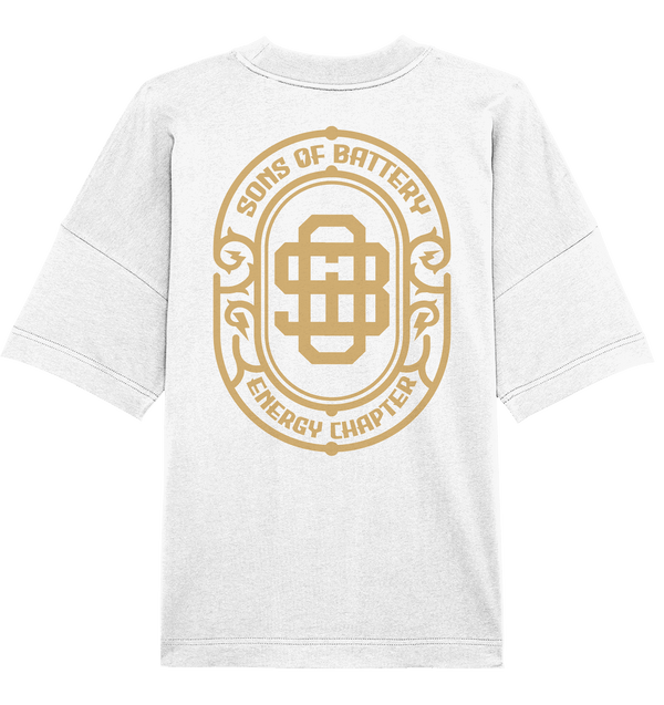 Shirtigo Unisex-Shirts White / XS Sons of Battery - Vintage Logo - Organic Oversize Shirt E-Bike-Community
