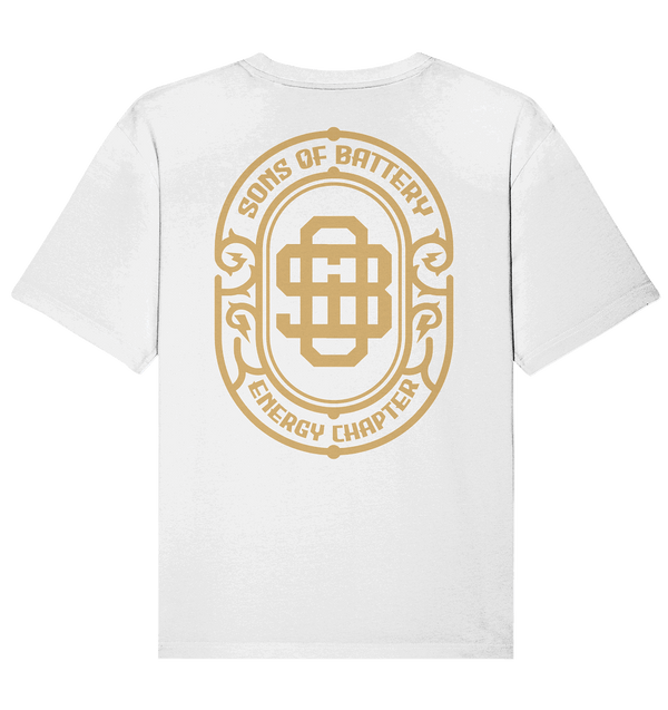Shirtigo Unisex-Shirts White / XS Sons of Battery - Vintage Logo - Organic Relaxed Shirt E-Bike-Community