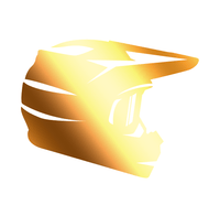 SoB-Media Folien & Sticker Gold / 8x6 cm Fullface Vinyl Aufkleber E-Bike-Community