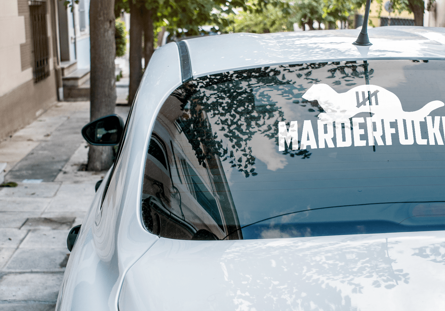 SoB-Media Folien & Sticker Marderfucker - Funny Anti Marder Vinyl Autoaufkleber E-Bike-Community