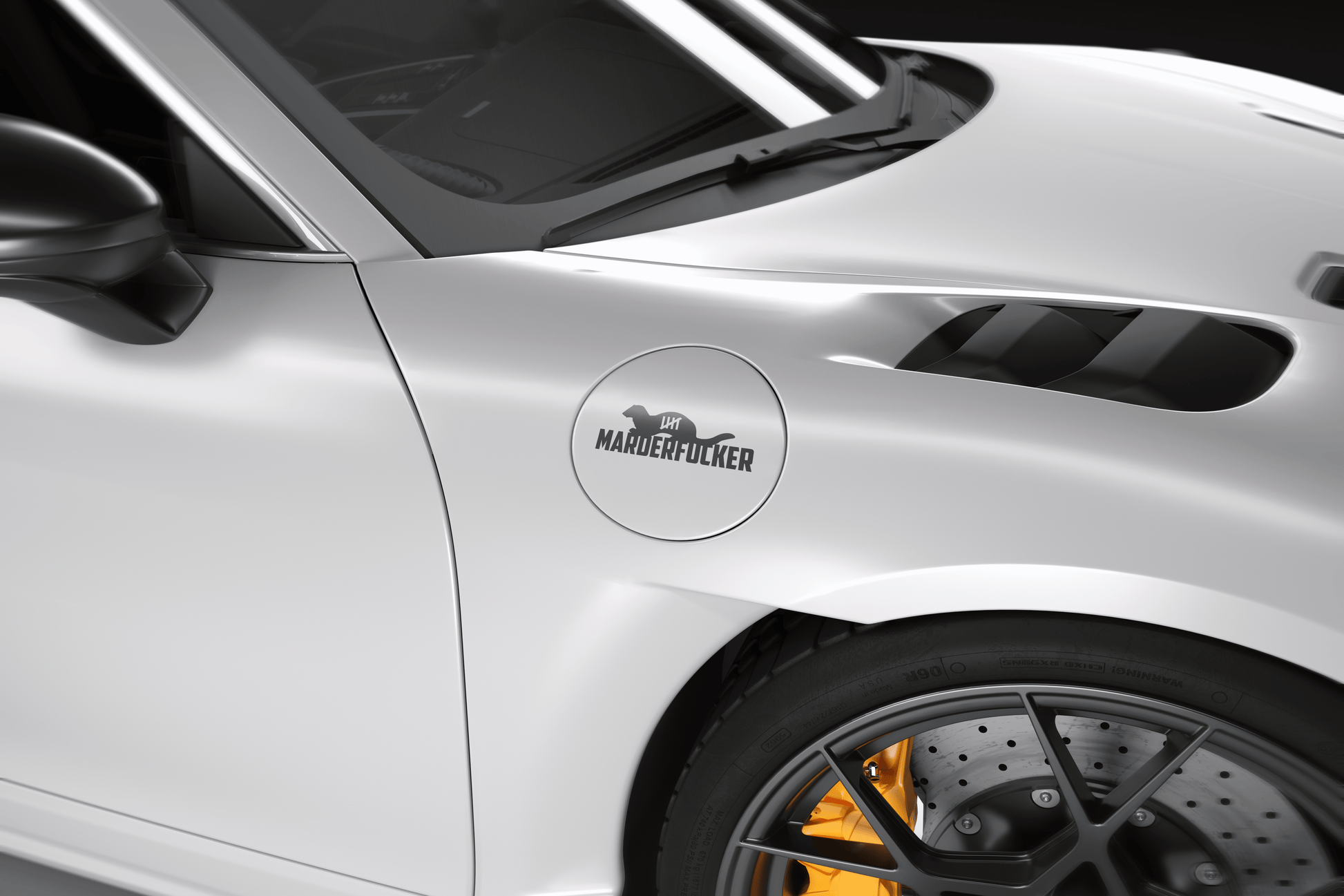 SoB-Media Folien & Sticker Marderfucker - Funny Anti Marder Vinyl Autoaufkleber E-Bike-Community