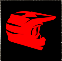 SoB-Media Folien & Sticker Rot / 8x6 cm Fullface Vinyl Aufkleber E-Bike-Community