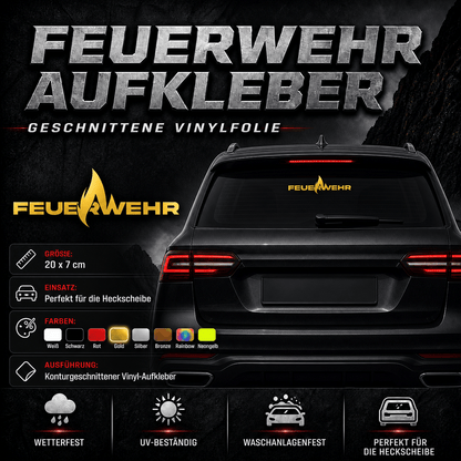 Sons of Battery - E-MTB Brand & Community 12 x 4 cm / Gold / Außenverklebt Feuerwehr Vinyl Aufkleber für die Heckscheibe E-Bike-Community