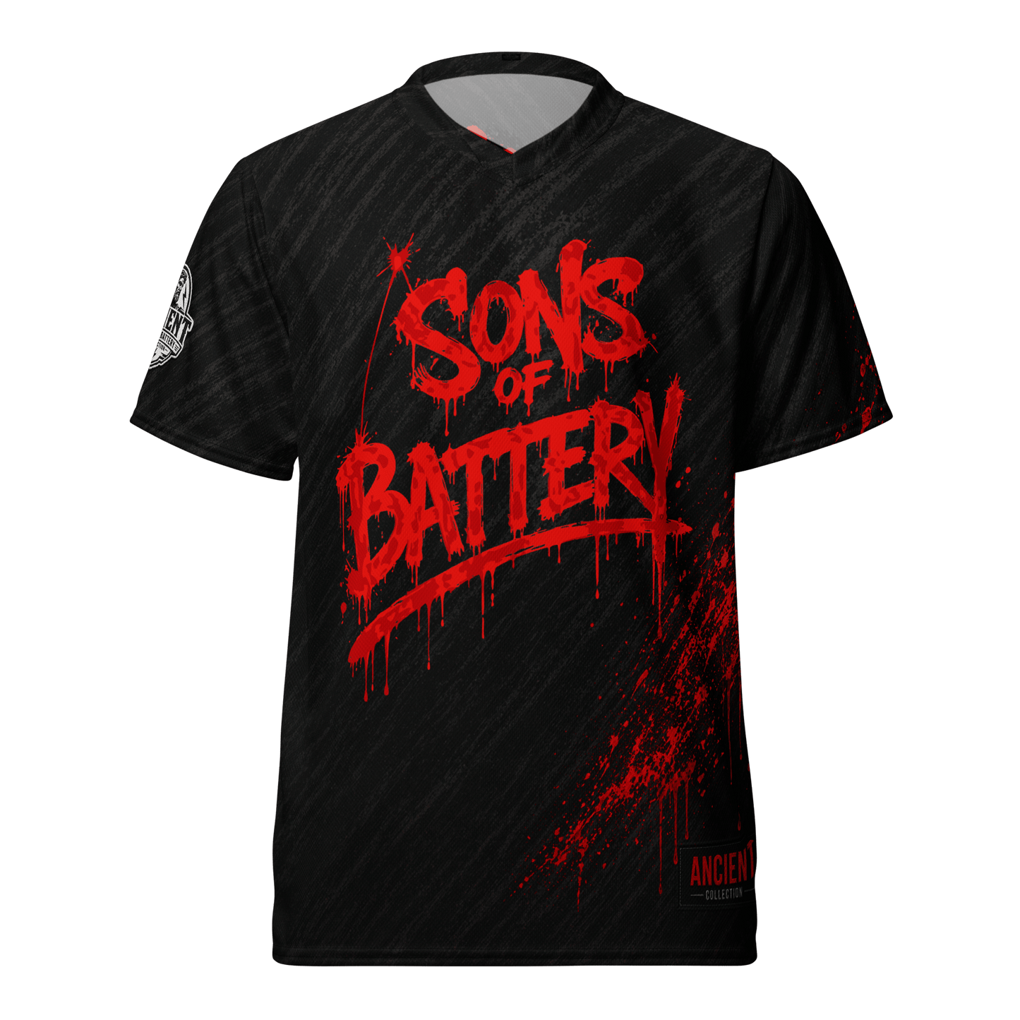 Sons of Battery® - E-MTB Brand & Community 2XS ANCIENT - BLOOD - Unisex Trikot E-Bike-Community