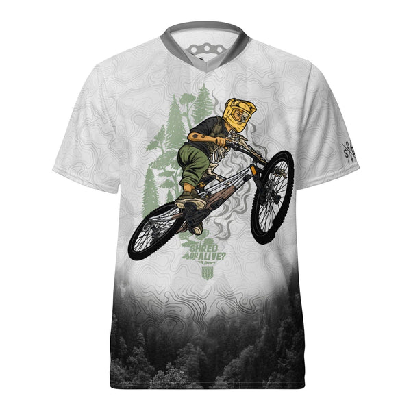 Sons of Battery® - E-MTB Brand & Community 2XS Shred or Alive -  Unisex-Trikot E-Bike-Community