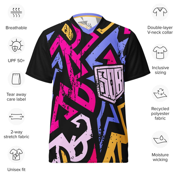 Sons of Battery® - E-MTB Brand & Community 2XS Sons of Battery - COLORED ENDURO-Trikot mit Allover-Druck E-Bike-Community