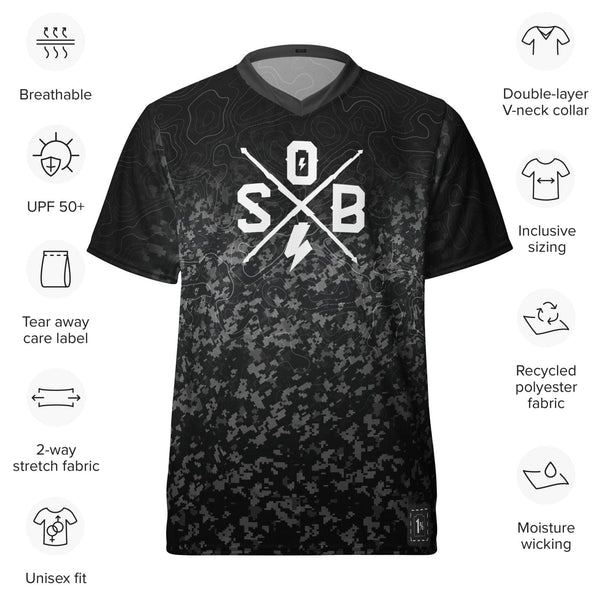 Sons of Battery® - E-MTB Brand & Community 2XS Sons of Battery - Digital Camo - Jersey - Personalisierbar E-Bike-Community