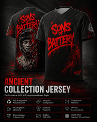 Sons of Battery® - E-MTB Brand & Community ANCIENT - BLOOD - Unisex Trikot E-Bike-Community