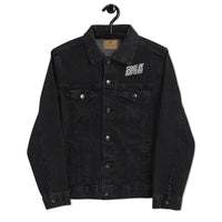 Sons of Battery® - E-MTB Brand & Community Black Denim / S Super moderne SoB bestickte Jeansjacke - Unisex Jeansjacke E-Bike-Community