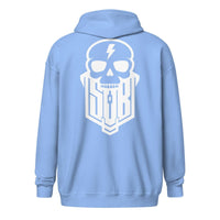 Sons of Battery® - E-MTB Brand & Community Carolina-Blau / S Skuillgang - Unisex Heavy-Blend Zip Hoodie E-Bike-Community