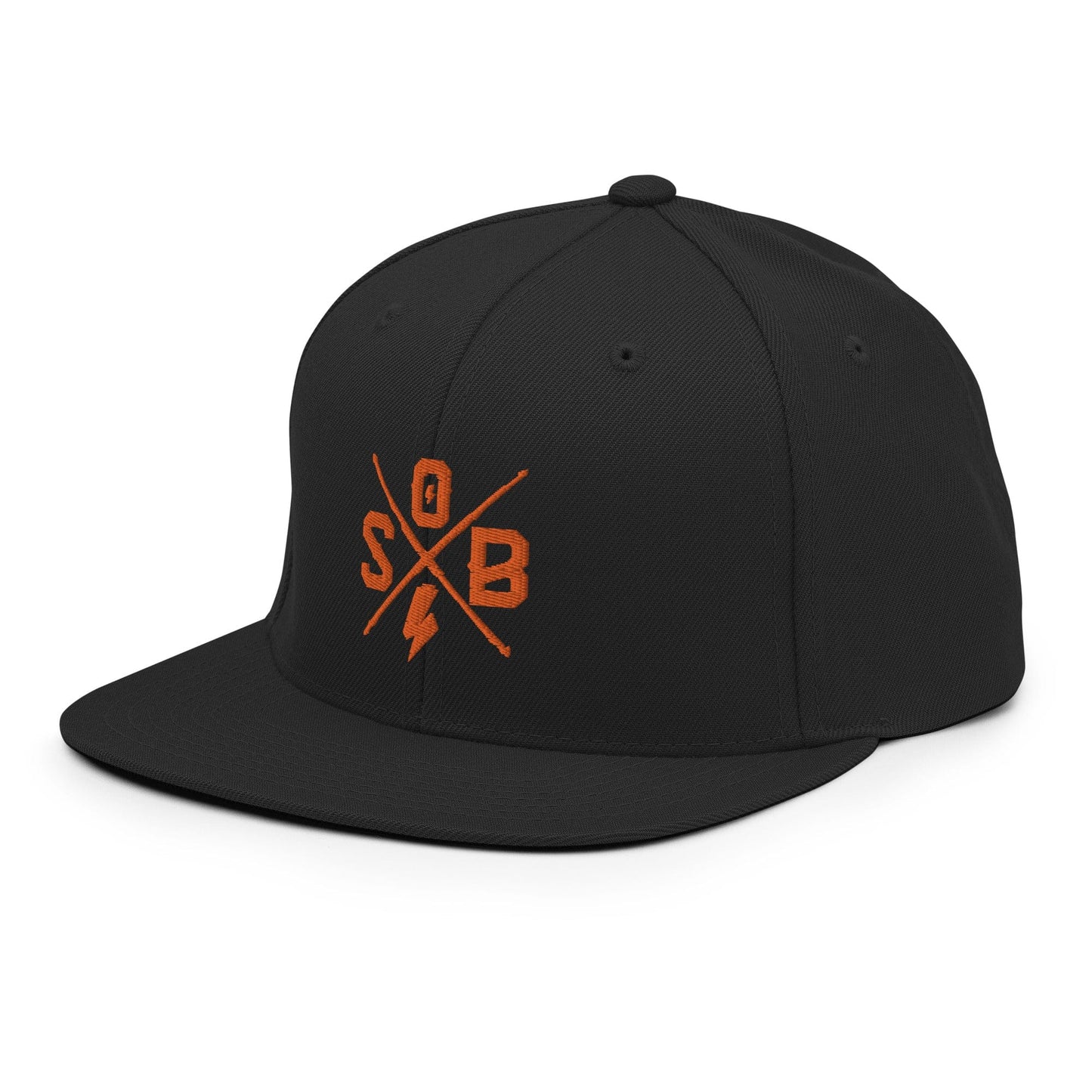Sons of Battery® - E-MTB Brand & Community Cross - Orange Snapback-Cap E-Bike-Community