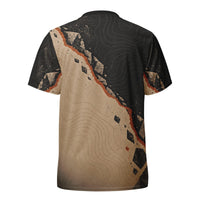 Sons of Battery® - E-MTB Brand & Community CUT-SEW Erdspalte - Recyceltes Unisex-Trikot mit Allover-Druck E-Bike-Community